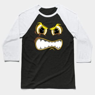 Angry Face Yl Baseball T-Shirt